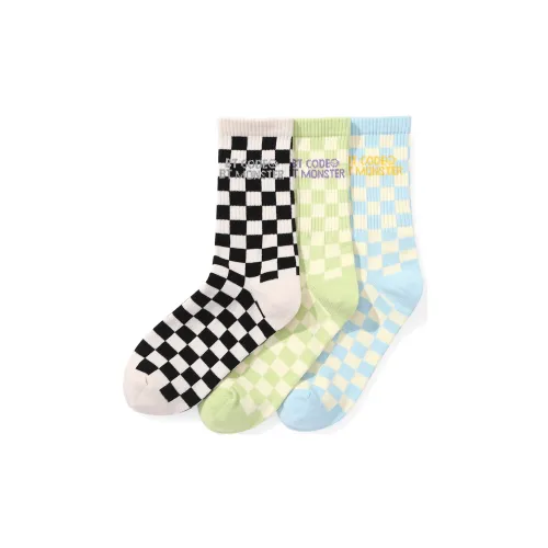 BIRDTALK 3 шт Зеленый/Синий/Серый Унисекс MID Носки до икры