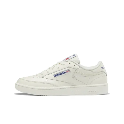 REEBOK CLUB C 85 Low Топ Скейтборд Кроссовки Мужские Бежево-Синие