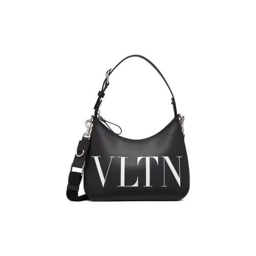 Valentino Кожа HOBO Сумка Портативная Сумка через плечо Мужская Черно-белая