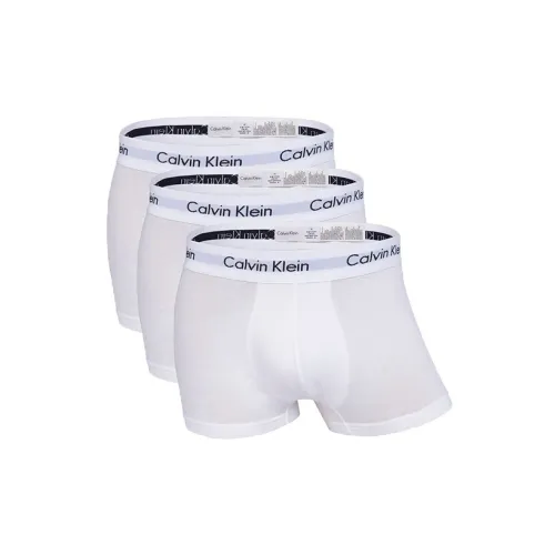 Calvin Klein White 3 Pack Men's Boxers Кальвин Кляйн Белый 3 Пачка Мужские Боксеры