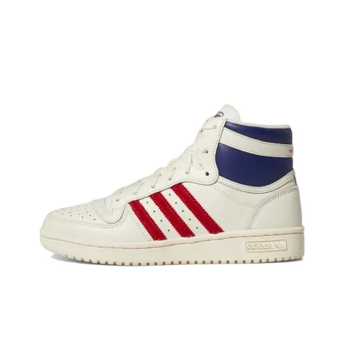 Adidas Originals TOP TEN RB Slip-resistant Abrasion-resistant High Top Skateboard Shoes Women's Ecru Adidas Originals TOP TEN RB Противоскользящие Износостойкие Высокие Кроссовки для Скейтбординга Женские Экрю