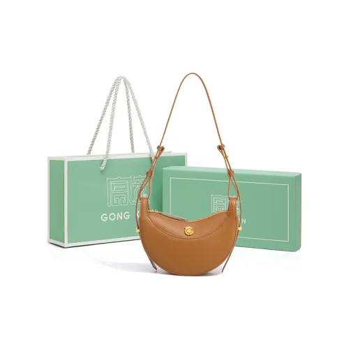 Gong Xuan Сумка на плечо из лососевой кожи седельная сумка сумка через плечо стандартная женская CAMEL