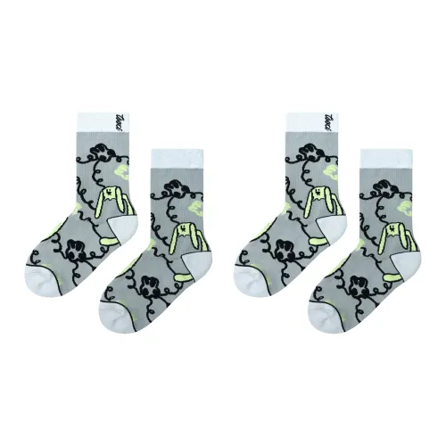 TOOCI 2 шт Светло-серый Унисекс MID Носки до икры