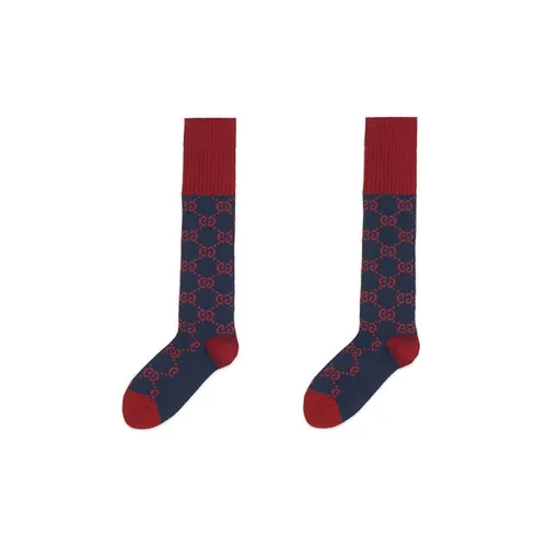 GUCCI FW22 Высокие носки для колена Мужские 1 упаковка Морской синий