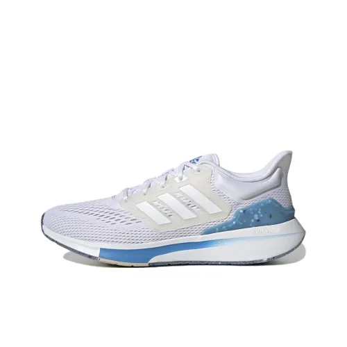 Adidas EQ21 Slip-resistant Abrasion-resistant Breathable Low-Top Running Shoes Men's Cloud White Pulse Blue