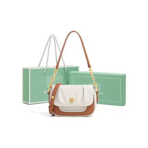 Gong Xuan Сумка через плечо из натуральной коровьей кожи женская