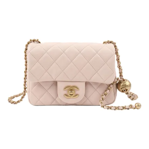 CHANEL 21B Fall Овечья кожа Цепляемая Сумка через плечо Мини Женская Светлый Бежевый