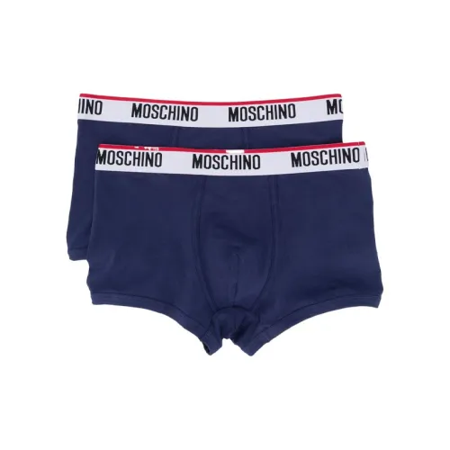 MOSCHINO 1 комплект 2 шт Синий Мужской Боксеры