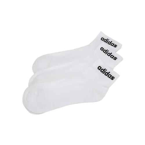 Adidas 3 шт Белые Унисекс Носки