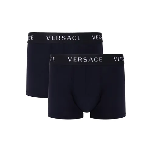VERSACE Темно-синие мужские боксер-шорты