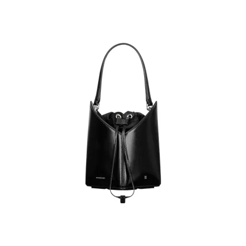 GIVENCHY Cut out Гладкая коровья кожа Ведрообразная сумка Сумка на одно плечо Мини Женская Черная