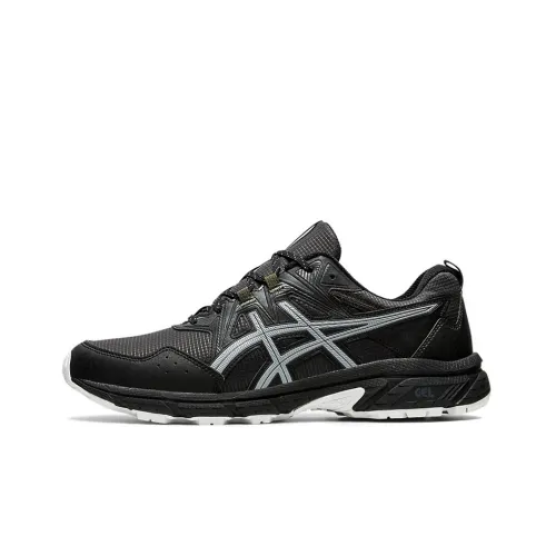 Asics Gel Venture 8 Устойчивые к истиранию Низкие Кроссовки для Бега Мужские Графитовый Черный