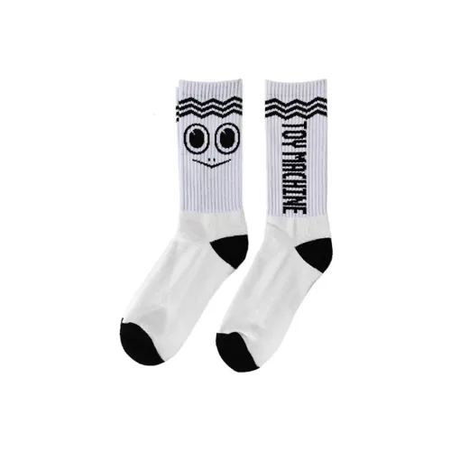 Toy Machine Белые Мужские Носки до колена
