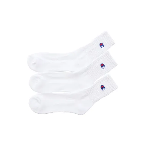 Champion White 3 Pack Unisex MID Shin Socks  
Чемпион Белый 3 Пачка Унисекс MID Носки до Икры