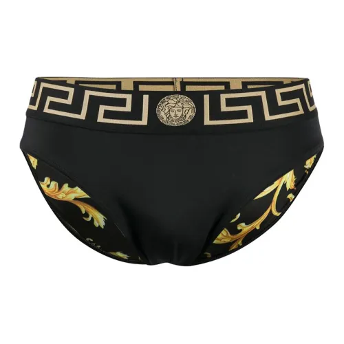 VERSACE 1 Пачка Черные Мужские Трусики-Бикини