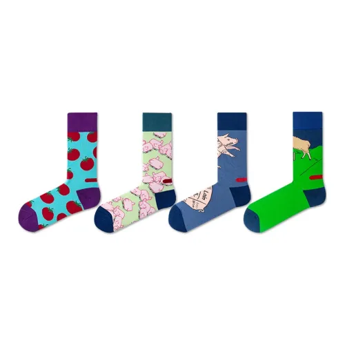 Beats Per Minute 120 4 шт Многоцветные Унисекс MID Носки до икры