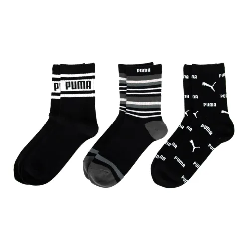 PUMA Носки Crew Унисекс 3 упаковки черные