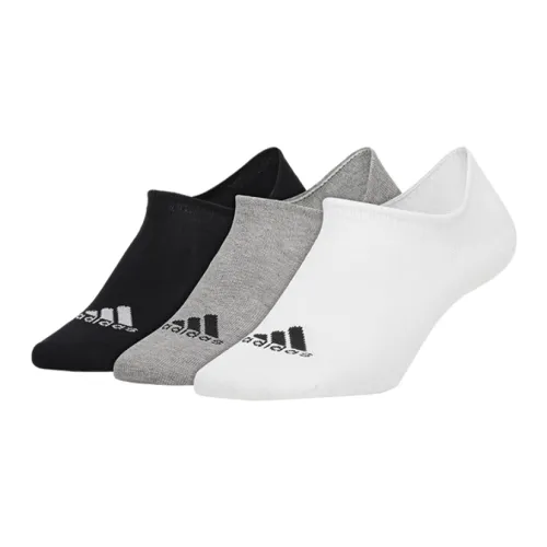 Adidas 3 шт Серый/белый/черный Унисекс Носки
