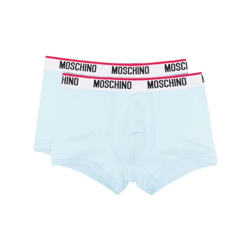 MOSCHINO 1 комплект 2 шт Синий Мужской Боксеры