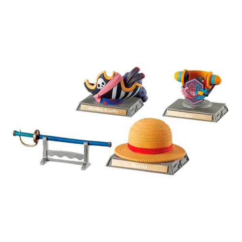 Коллекция капсульных игрушек Banpresto фильм "One Piece" красный счастливый целая коробка 4 штуки