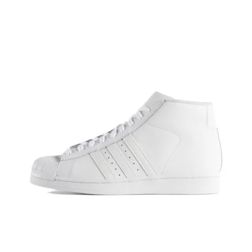 Adidas Originals Pro Model Slip-resistant Abrasion-resistant MID Top Скейтборд Кроссовки Мужской Pure White