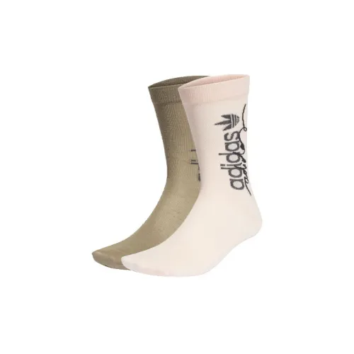 adidas originals Розовый Олово/Земляной Умбровый Унисекс MID Носки до икры