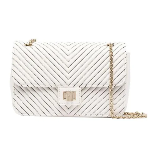 Furla Pop Star Напп Кожа Сумка через плечо Сумка на плечо Стандартная Женская Белая