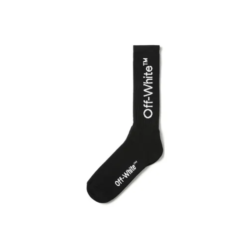Off Белый FW20 Черный Мужской MID Носки до икры