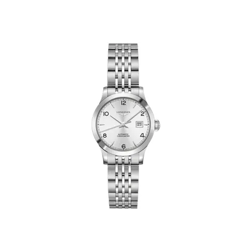 LONGINES Pioneer Collection Механический механизм Женские часы 30MM Серебристый циферблат Корпус из нержавеющей стали