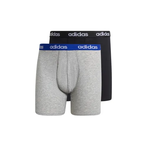 Adidas 2 пачки черный/серый мужские боксер-шорты