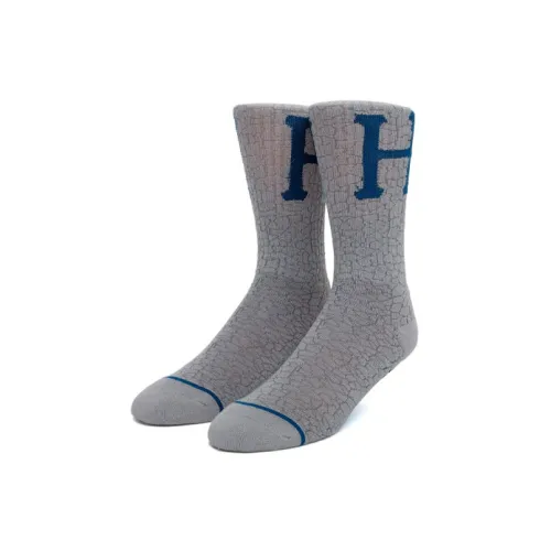 HUF 1 шт Серый Унисекс Высокие Носки до колена
