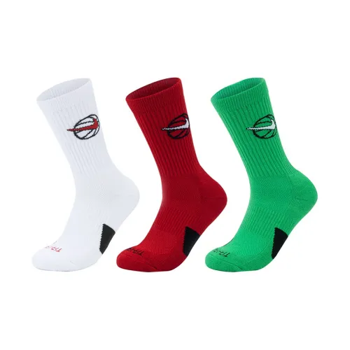 NIKE 3 шт Белый, Красный, Зеленый Унисекс MID Носки до икры
