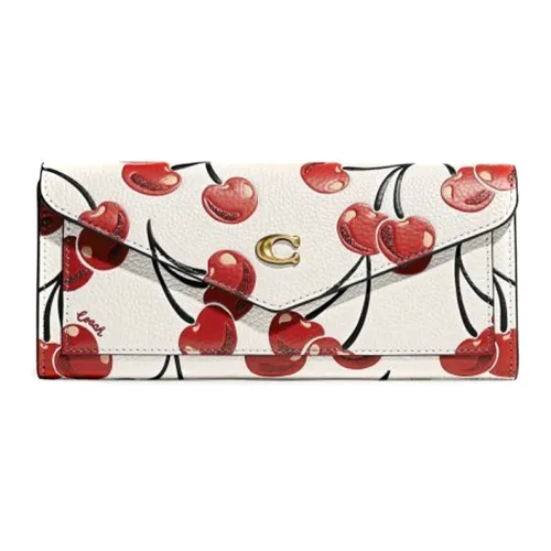 COACH Wyn Кожа Кошелек Женский Белый