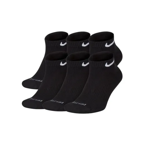 Низкие носки Nike мужские 6 пар черные