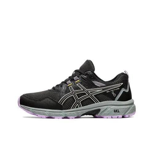 Asics Gel Venture 8 Low Топ Беговые кроссовки Женские Графитовый Черный