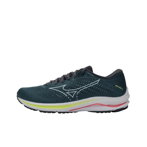 Mizuno Wave Rider 25 Противоскользящие амортизаторы Низкий топ Беговые кроссовки Мужской Синий