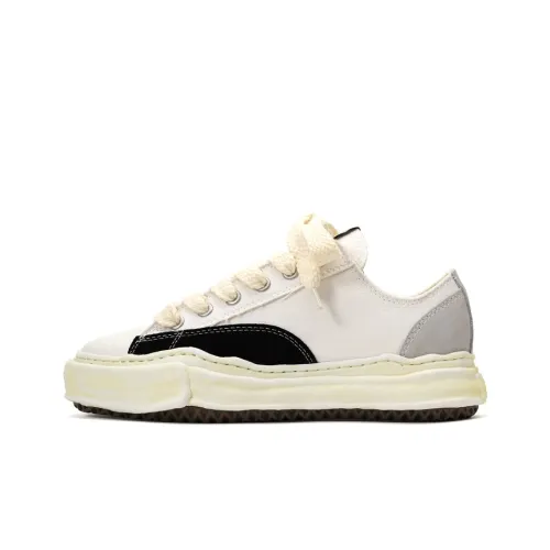 MIHARA YASUHIRO Peterson Low Топ Стильные Скейтбординги Унисекс Белый Черный