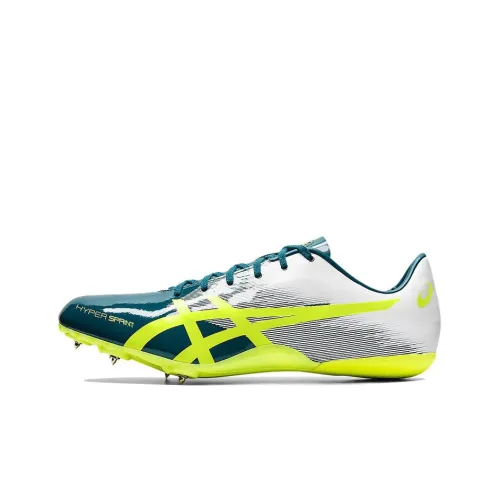 Asics Hyper Sprint 7 Low Топ Спринт Беговые кроссовки Мужской Белый Зеленый D Ширина