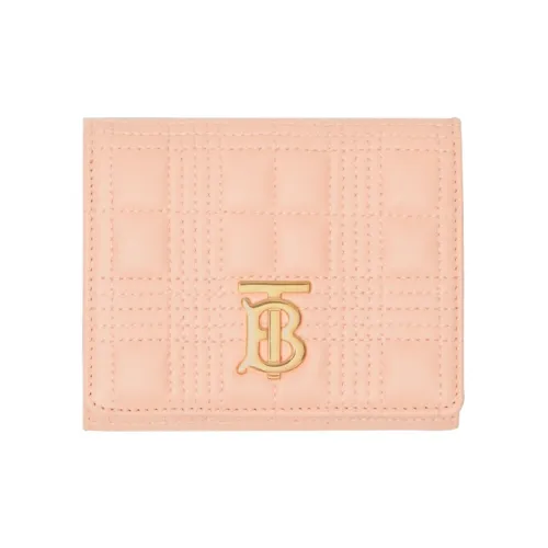 Burberry Lola Сумка Lambskin Картхолдер Кошелек Маленький Женский Персиково-розовый