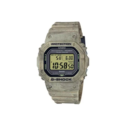 CASIO Солнечный Кварцевый Механизм Смольный Ремешок Часы Унисекс Желтый Циферблат Часы GW B5600SL 5JF