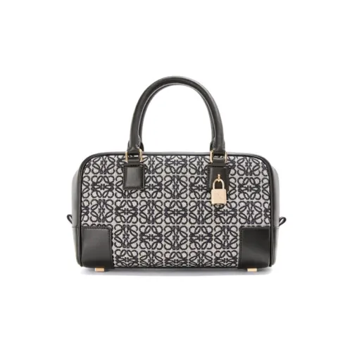 LOEWE Amazona Телячья кожа Сумка через плечо Сумка Маленькая Женская Морской синий Серый