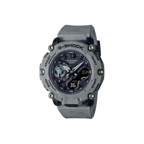 Мужские часы SHOCK, кварцевый механизм, 50,8 мм, серый