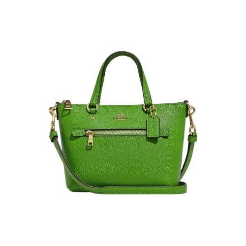 COACH Gallery Кожа Одно плечо Ручная сумка Сумка через плечо Маленькая Женская Зеленая