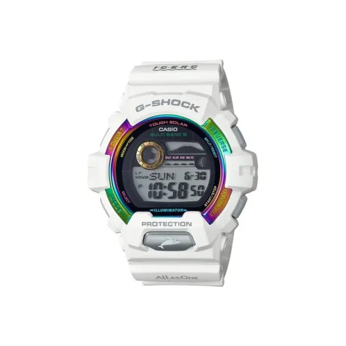 CASIO G SHOCK Collection Кварцевый механизм Смола Ремешок Часы Унисекс Серый Циферблат GWX 8904K 7JR