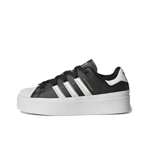 Adidas Originals Superstar Bonega Low Топ Скейтборд Кроссовки Женские Черный Белый