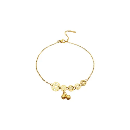 West Island Титановая сталь Браслеты на щиколотку Золотой Женские