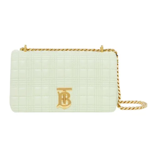 Burberry Lola Сумка Лоскутное шитье Овечья шкура Сумка через плечо Маленькая Женская Фисташковый Конфетный зеленый