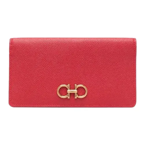 FERRAGAMO Кожа Кошелек Женские Красный