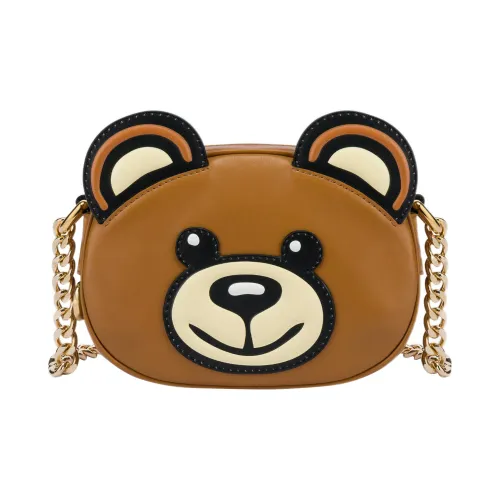 MOSCHINO Сумка через плечо из коровьей кожи женская коричневая