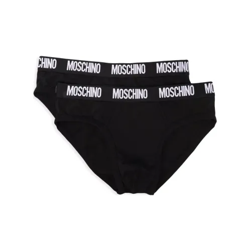 MOSCHINO 2 пачки черные мужские трусы-бикини